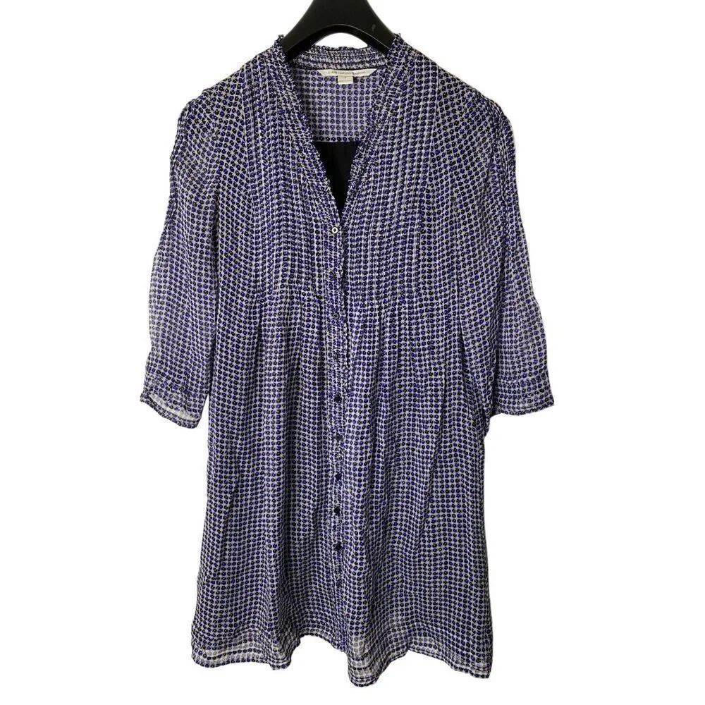 Diane Von Furstenberg Layla shirt dress women's size 0